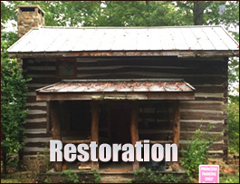 Historic Log Cabin Restoration  Cleveland County, North Carolina