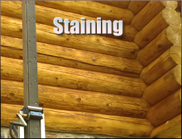  Cleveland County, North Carolina Log Home Staining